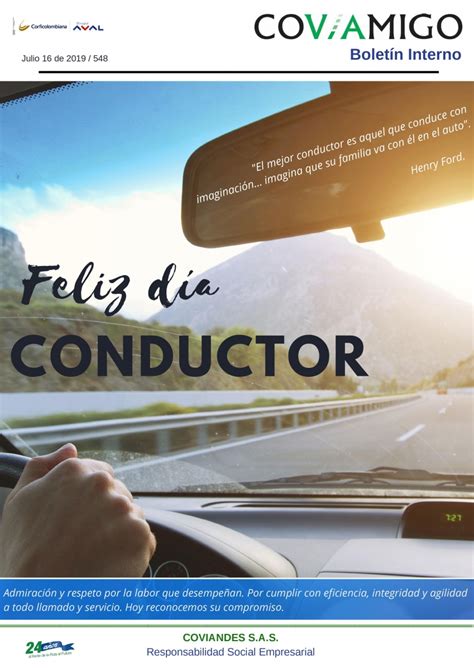 Feliz Día Del Conductor Coviandes