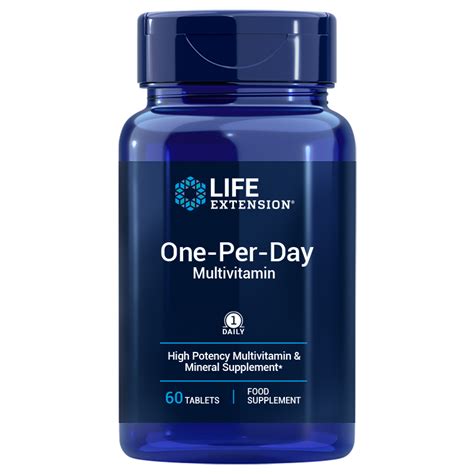 One Per Day Tablets Quality Vitamins And Minerals Life Extension