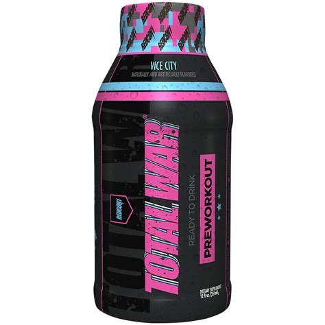 Total War Ready To Drink Pre Workout Vice City 12 Drinks 12 Fl Oz Each