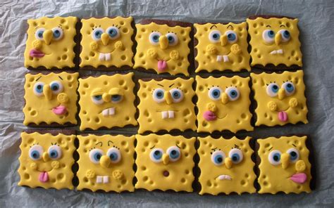 Spongebob Squarepants Mini Cakes Hd Wallpaper Background Image