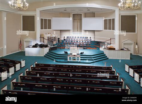 Sanctuary Of The First Baptist Church Of Winter Haven In Central Stock
