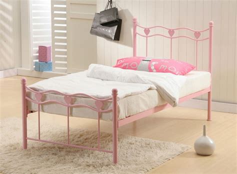 Time Living Madrid 3ft Single Pink Metal Bed Frame By Time Living