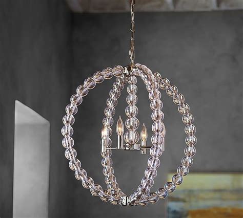 Pottery Barn Stacked Crystal Chandelier Crystal Chandelier Pendant