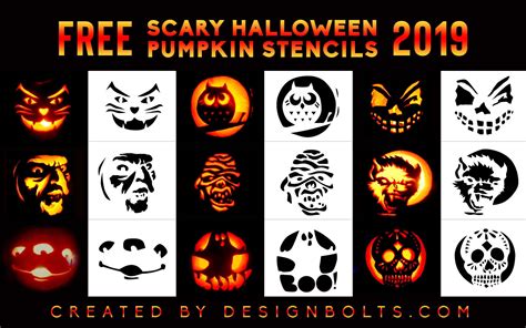 Scary Pumpkin Carving Ideas Printable Printable World Holiday