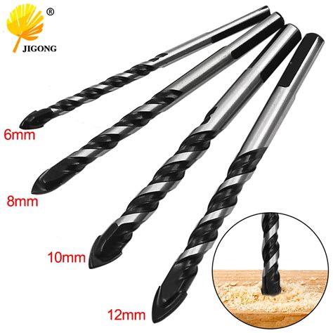 4pcs Tungsten Carbide Glass Drill Bit Set Alloy Carbide Point With