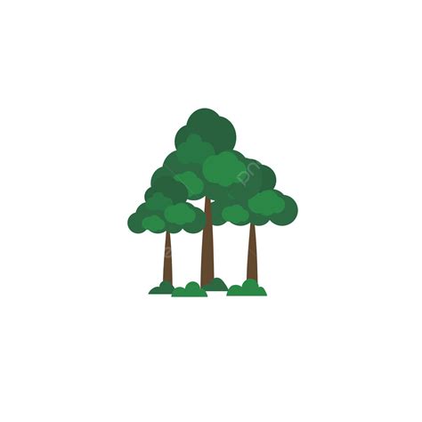 樹樹林卡通手繪向量圖 樹 大樹 植樹節向量圖案素材免費下載，png，eps和ai素材下載 Pngtree