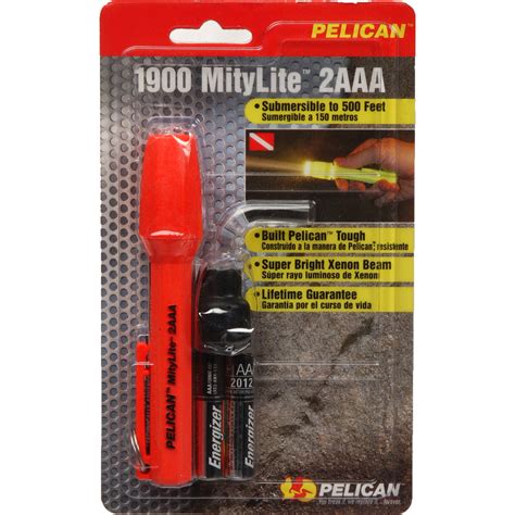 Pelican Mitylite 1900 Flashlight 2 Aaa Xenon Lamp 1900 015 150