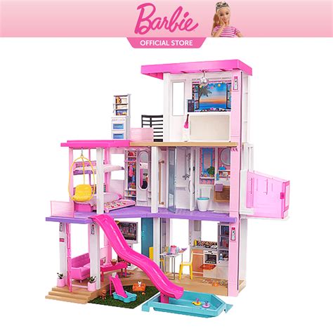 Barbie Dreamhouse Dollhouse With Pool Slide And Elevator Barbie Dream House Toilet Bet