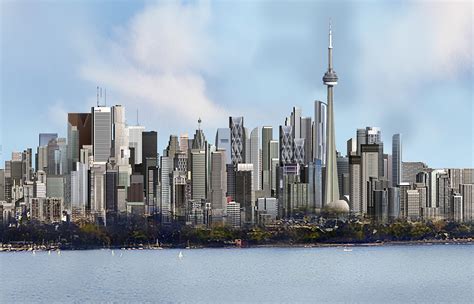 A Glimpse Into The Future Illustrating Torontos Skyline In 2020