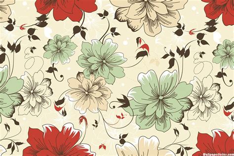 Hd Vintage Flower Pattern Wallpaper Download Free 139344
