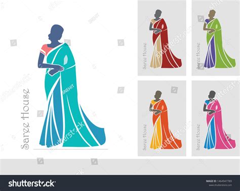 Women Saree Vector Logo Images Stock Photos Vectors Shutterstock