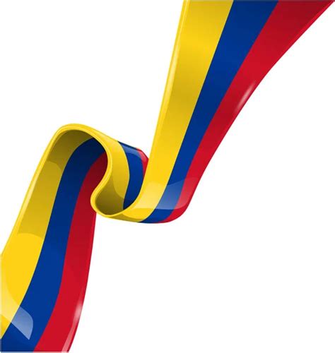 Banner Bandera Colombiana Imágenes De Stock De Arte Vectorial