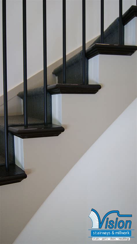staircase ideas custom staircase tips & tricks!fullyspaced shows you a bunch of different custom staircase. Return treads finish with an ebony stain. To see more ...