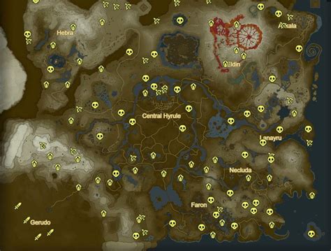 Zelda Breath Of The Wild Interactive Map Ign Mattersvsa