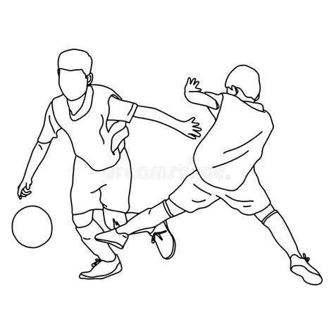 Children Playing Football Clipart Black And White