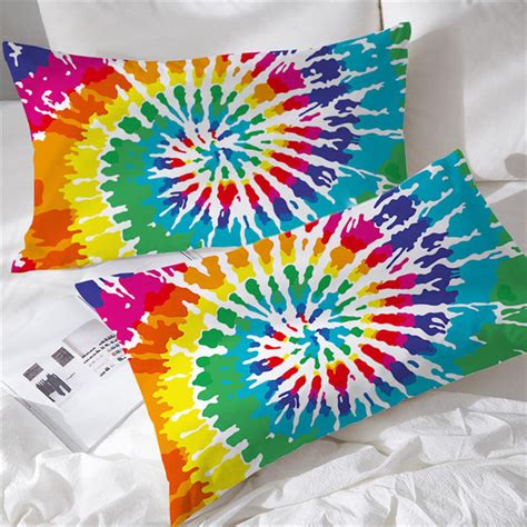 Blessliving Rainbow Tie Dye Pillow Cases Colorful — Blessliving