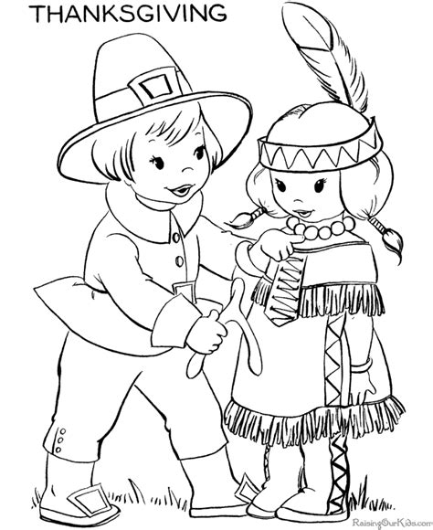 Kids Thanksgiving Coloring Sheets Clip Art Library