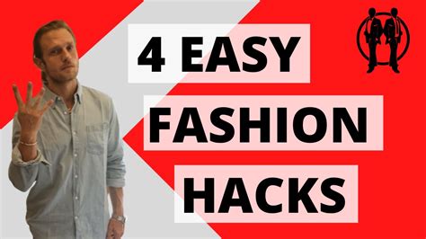 4 Easy Fashion Hacks For Men Mens Fashion Tips Youtube