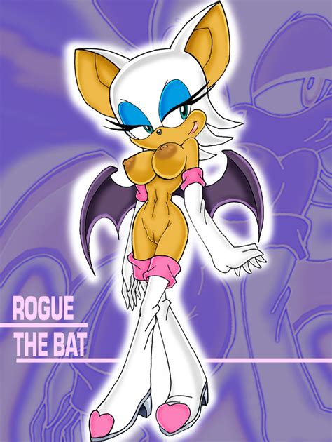 Rouge The Bat Sonic Series Artistic Error Breasts Cleft Of Venus Furry Nude Pussy Typo