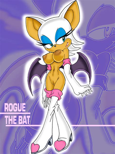 rouge the bat sonic series artistic error breasts cleft of venus furry nude pussy typo