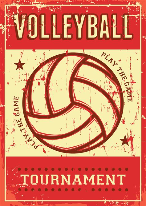 Volley Ball Volleyball Sport Retro Pop Art Poster Signage 640719 Vector