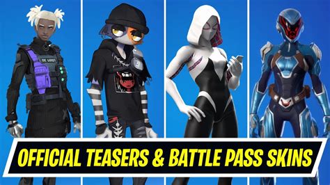 Fortnite Season 4 Official Teasers And Confirmed Battle Pass Skins Youtube