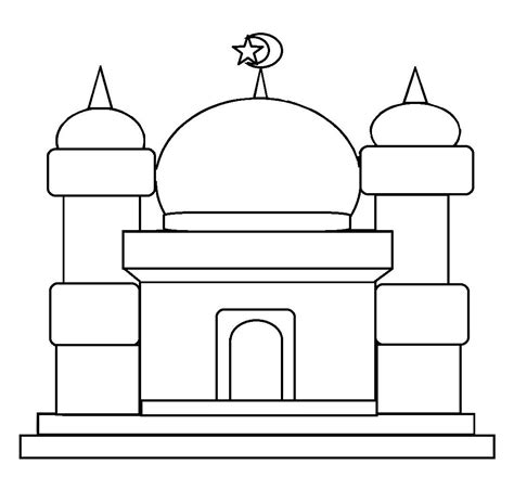 Download now 95 gambar masjid kartun istiqlal masjidil haram nabawi. Gambar Mewarnai Masjid - Kreasi Warna