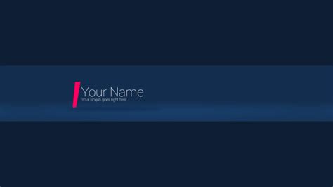 Free Blue Youtube Banner Template 5ergiveaways