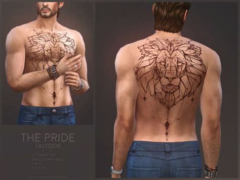 Sugar Owls The Pride Tattoos Sims 4 Tattoos Pride