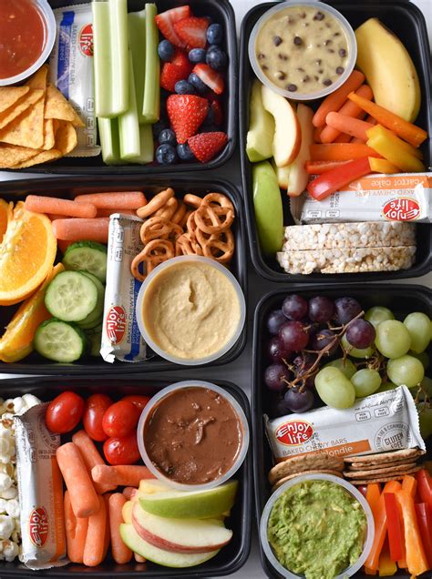 Other nutritious options can be fruit parfaits, and basic snacking is an important part of life so finding healthy snacks that satisfy your cravings and keep you in line with your health goals is essential. Kids Snack Bento Boxes - Fork and Beans