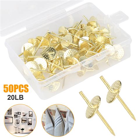 50pcs Picture Hanging Nails Eeekit 20lbs One Step Picture Hangers
