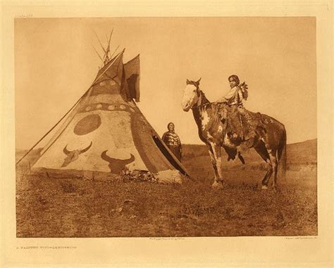 Plate 633 A Painted Tipi Assiniboin Edward S Curtis Valley Fine Art