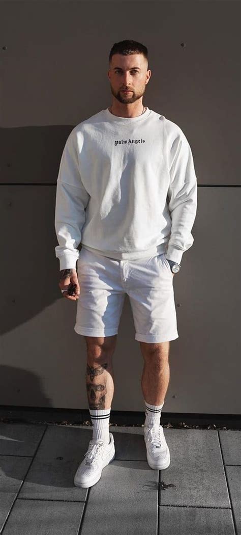 5 All White Outfit Ideas To Beat The Summer Heat Hoodie Outfit Men