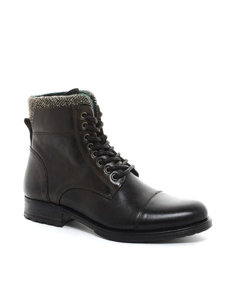 Aldo Timo Leather Boots In Brown For Men Lyst