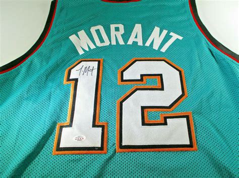 Ja Morant Autographed Vancouver Grizzlies Custom Throwback Jersey