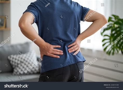 Back Pain Kidney Inflammation Man Suffering Stock Photo 2146771767