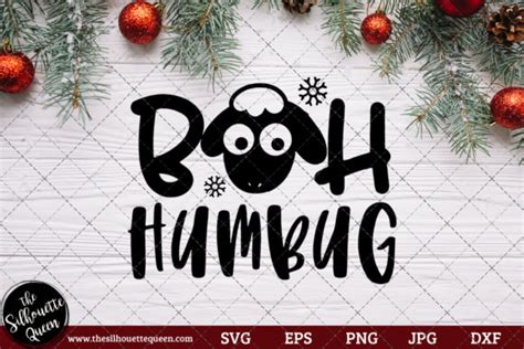 Bah Humbug Saying Graphic By Thesilhouettequeenshop · Creative Fabrica