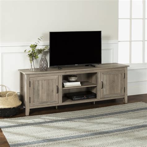Manor Park Modern Farmhouse Tv Stand For Tvs Up To 80 Grey Wash