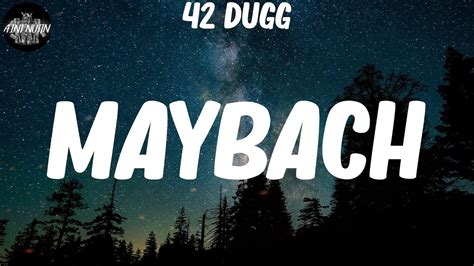 42 Dugg Maybach Lyric Video Youtube