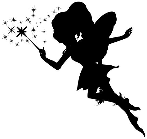 Silhouette Fairy Clip Art Fairy With Wand Silhouette Png Clip Art