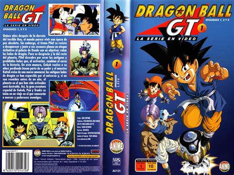 Caratulas Dragon Ball Dragon Ball Gt Manga Films Vol1 Vhs