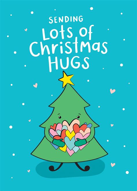 Lots Of Christmas Hugs Card Scribbler