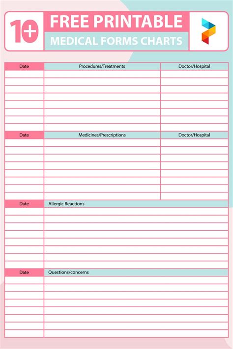 10 Best Free Printable Medical Forms Charts Pdf For Free At Printablee