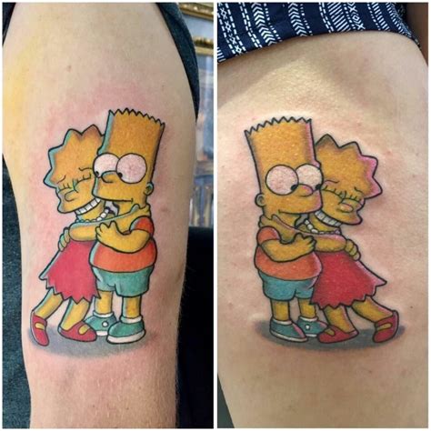 Pin By Galo Javier On Mis Documentos Simpsons Tattoo Sibling Tattoos