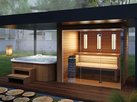 Gardensauna And Jacuzzi Produced By Simon Wellness Hot Tub Outdoor Hot