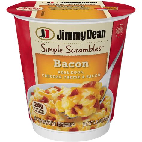Kroger Jimmy Dean Simple Scrambles Bacon Breakfast Cup 535 Oz