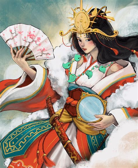 [ amaterasu okami ] amaterasu 天照 is the japanese sun goddess daughter of creator deities