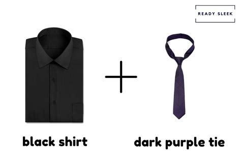 What Color Tie Goes With A Black Shirt Pics • Ready Sleek