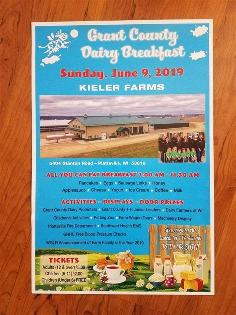 Grant County Dairy Breakfast Home