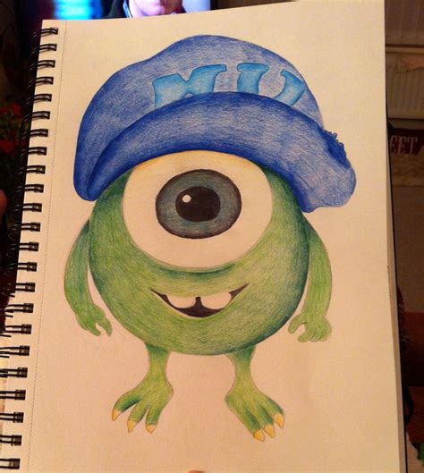 He is voiced by steve buscemi. Mike Wazowski #myartwork | Disney art drawings, Cartoon ...